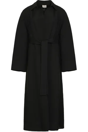 Khaite Dames, Mantels, Zwart, Maat: XS Viscose