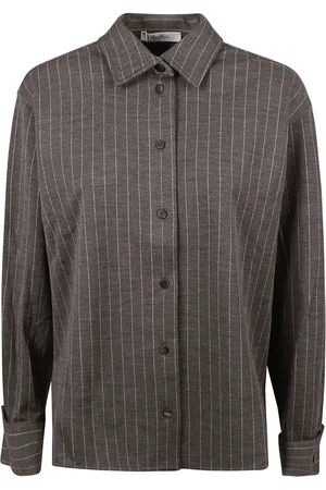 Max Mara Dames, Blouses & Shirts, Grijs, Maat: M Wol