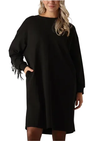Co`Couture Dames, Jurken, Zwart, Maat: L