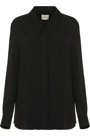 Khaite Dames, Blouses & Shirts, Zwart, Maat: XS Zijde
