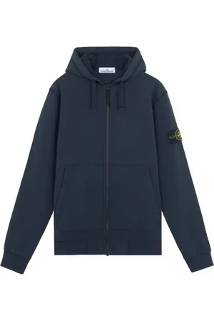 Stone Island Heren, Sweatshirts & Hoodies, Blauw, Maat: M Katoen