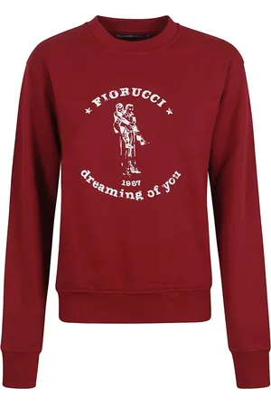 Fiorucci Dames, Sweatshirts & Hoodies, Rood, Maat: S Katoen