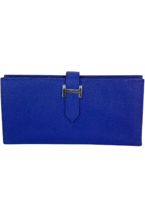 Hermès Dames, Pre-owned, Blauw, Maat: ONE Size Leer