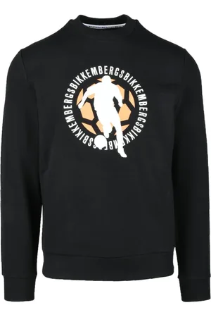 Bikkembergs Heren, Sweatshirts & Hoodies, Zwart, Maat: M Katoen