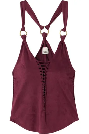 Isabel Marant Dames, Tops, Rood, Maat: S Poliester