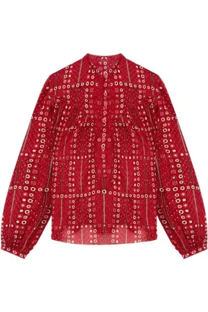 Isabel Marant Dames, Blouses & Shirts, Rood, Maat: S Katoen