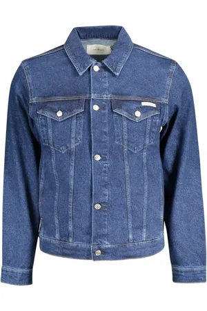 Calvin Klein Heren, Jassen, Blauw, Maat: XL Katoen