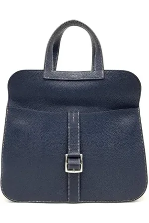 Hermès Dames, Pre-owned, Blauw, Maat: ONE Size Leer