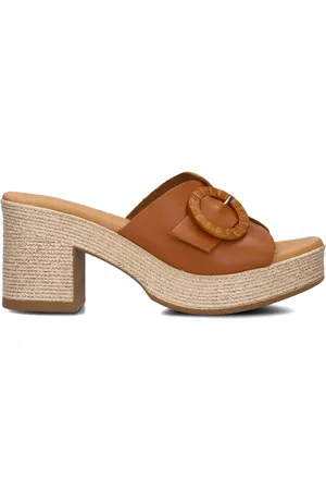 Stefano Lauran Dames, Schoenen, Bruin, Maat: 39 EU Linnen