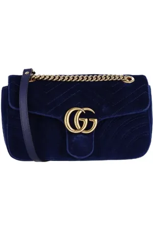 Gucci Dames, Pre-owned, Blauw, Maat: ONE Size Velours