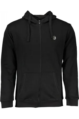 Sergio Tacchini Heren, Sweatshirts & Hoodies, Zwart, Maat: M Katoen