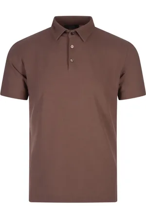 ZANONE Heren, Tops, Bruin, Maat: XL Katoen