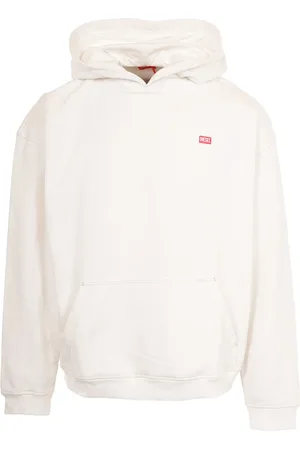 Diesel Heren, Sweatshirts & Hoodies, Wit, Maat: XL Katoen