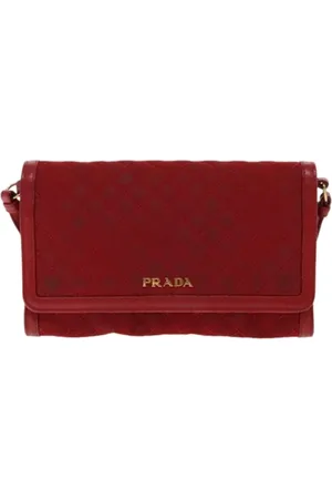 Prada Dames, Pre-owned, Rood, Maat: ONE Size Synthetisch