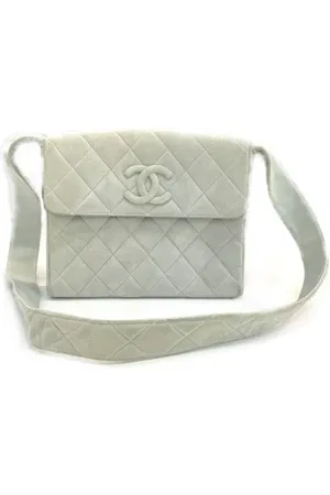 CHANEL Dames, Pre-owned, Blauw, Maat: ONE Size Suède