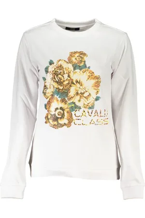 Roberto Cavalli Dames, Sweatshirts & Hoodies, Wit, Maat: M