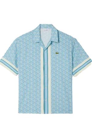 Lacoste Heren, Overhemden, Blauw, Maat: 2XL