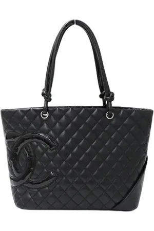 CHANEL Dames, Pre-owned, Zwart, Maat: ONE Size Leer