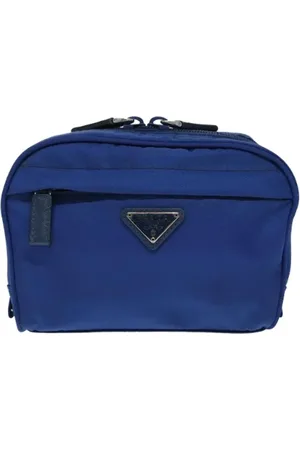 Prada Dames, Pre-owned, Blauw, Maat: ONE Size Nylon