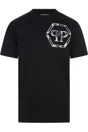 Philipp Plein Heren, Tops, Zwart, Maat: XL Katoen