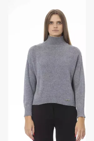 BALDININI Dames, Truien, Grijs, Maat: M Wol