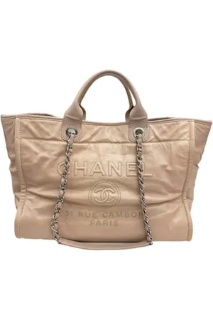 CHANEL Dames, Pre-owned, Roze, Maat: ONE Size Leer