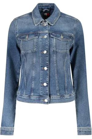 Tommy Hilfiger Dames, Jassen, Blauw, Maat: M Katoen
