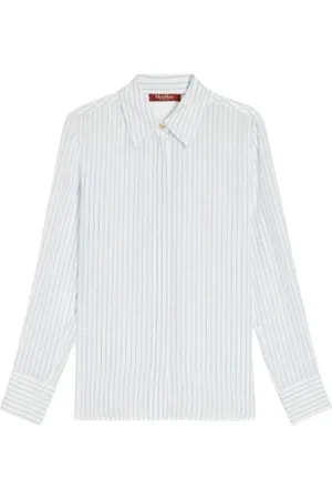 Max Mara Dames, Blouses & Shirts, Blauw, Maat: XS Zijde