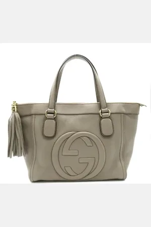 Gucci Dames, Pre-owned, Grijs, Maat: ONE Size Leer