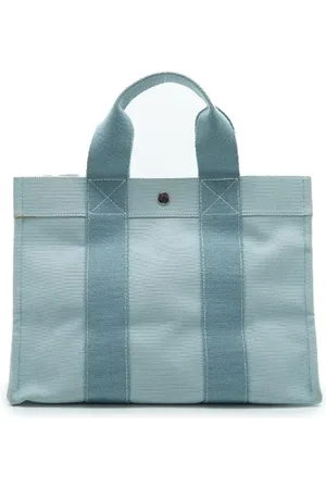 Hermès Dames, Pre-owned, Blauw, Maat: ONE Size Katoen