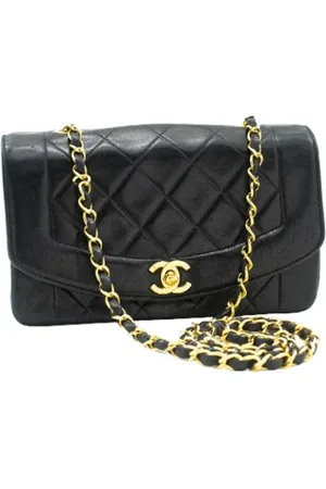 CHANEL Dames, Pre-owned, Zwart, Maat: ONE Size Leer