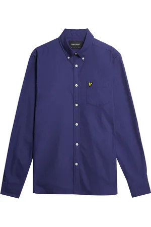 Lyle & Scott Heren, Overhemden, Paars, Maat: S