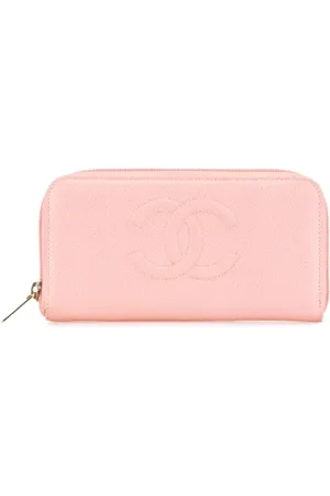 CHANEL Dames, Pre-owned, Roze, Maat: ONE Size Leer