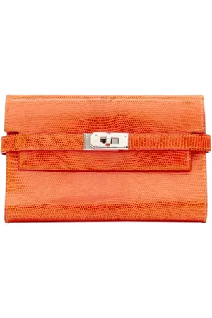 Hermès Dames, Pre-owned, Oranje, Maat: ONE Size Leer