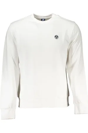 North Sails Heren, Sweatshirts & Hoodies, Wit, Maat: M Katoen