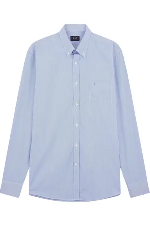Paul & Shark Heren, Overhemden, Blauw, Maat: 4XL Katoen