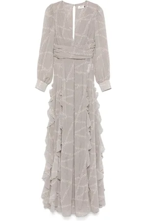 Elisabetta Franchi Dames, Jurken, Wit, Maat: M