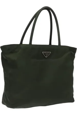 Prada Dames, Pre-owned, Groen, Maat: ONE Size Nylon