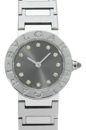 Bvlgari Dames, Pre-owned, Grijs, Maat: ONE Size Zijde