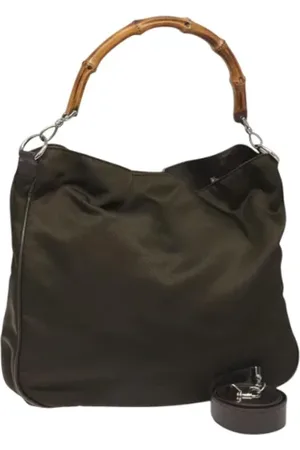 Gucci Dames, Pre-owned, Bruin, Maat: ONE Size Nylon