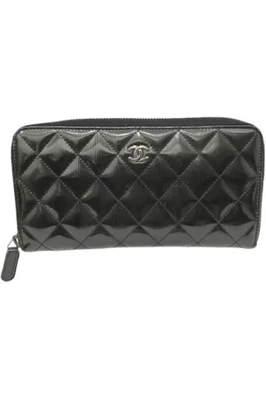 CHANEL Dames, Pre-owned, Zwart, Maat: ONE Size Leer
