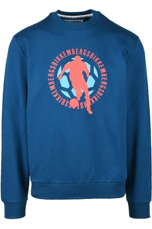 Bikkembergs Heren, Sweatshirts & Hoodies, Blauw, Maat: 2XL Katoen
