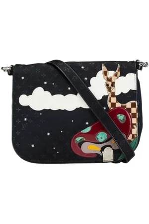 LOUIS VUITTON Dames, Pre-owned, Zwart, Maat: ONE Size Leer