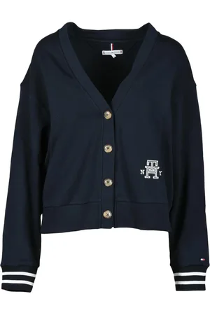 Tommy Hilfiger Dames, Truien, Blauw, Maat: L Katoen