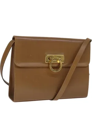 Salvatore Ferragamo Dames, Pre-owned, , Maat: ONE Size Leer