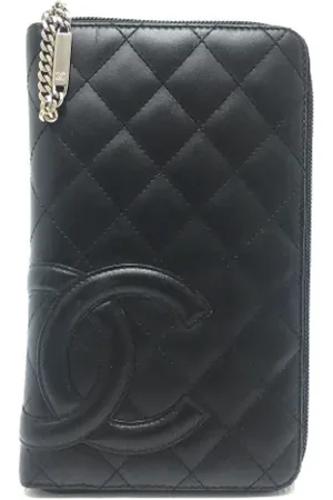 CHANEL Dames, Pre-owned, Zwart, Maat: ONE Size Leer