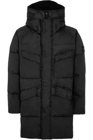 Stone Island Heren, Mantels, Zwart, Maat: M Nylon