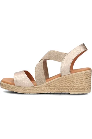 Lina Locchi Dames, Schoenen, Geel, Maat: 38 EU Linnen