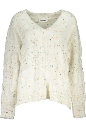 Desigual Dames, Truien, Wit, Maat: L Acryl