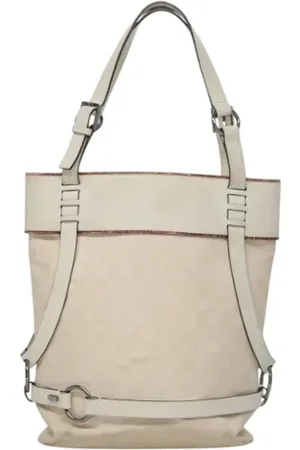 Gucci Dames, Pre-owned, Wit, Maat: ONE Size Leer